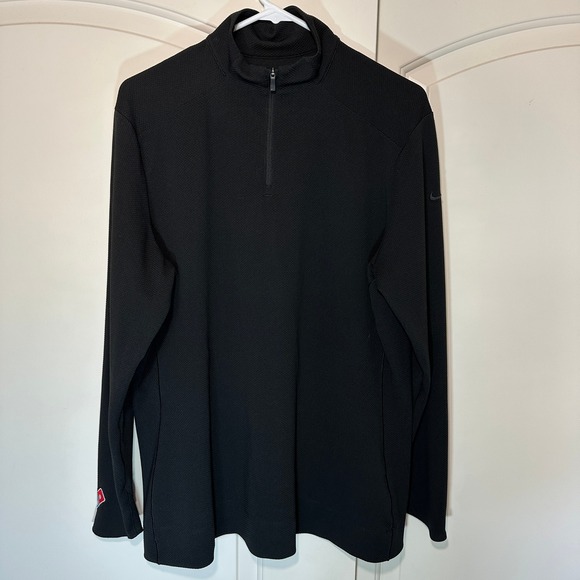 Nike Other - Nike Dri-FIT Pullover Domino's Logo Long‎ Sleeve Black UV Lightweight Knit XL